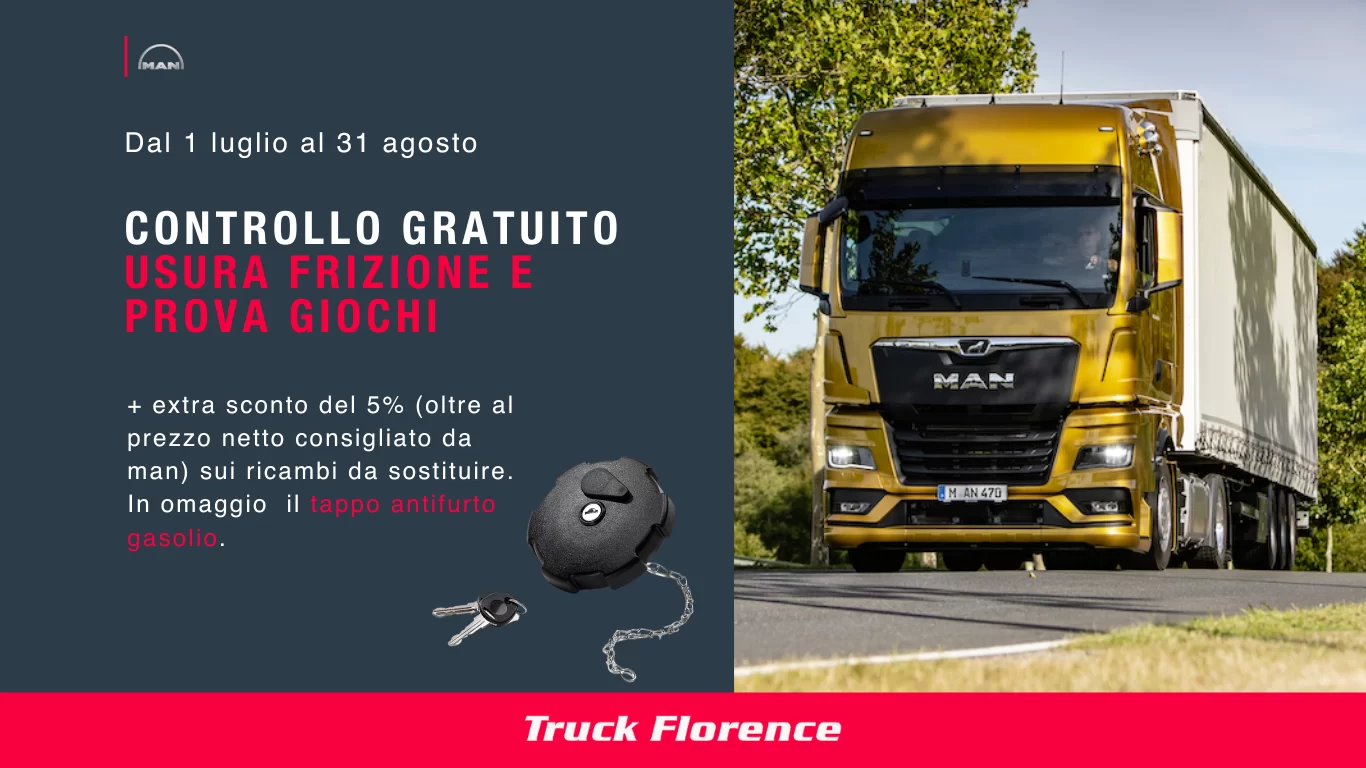 Promozione MAN usura frizione e prova giochi | Luglio – Agosto