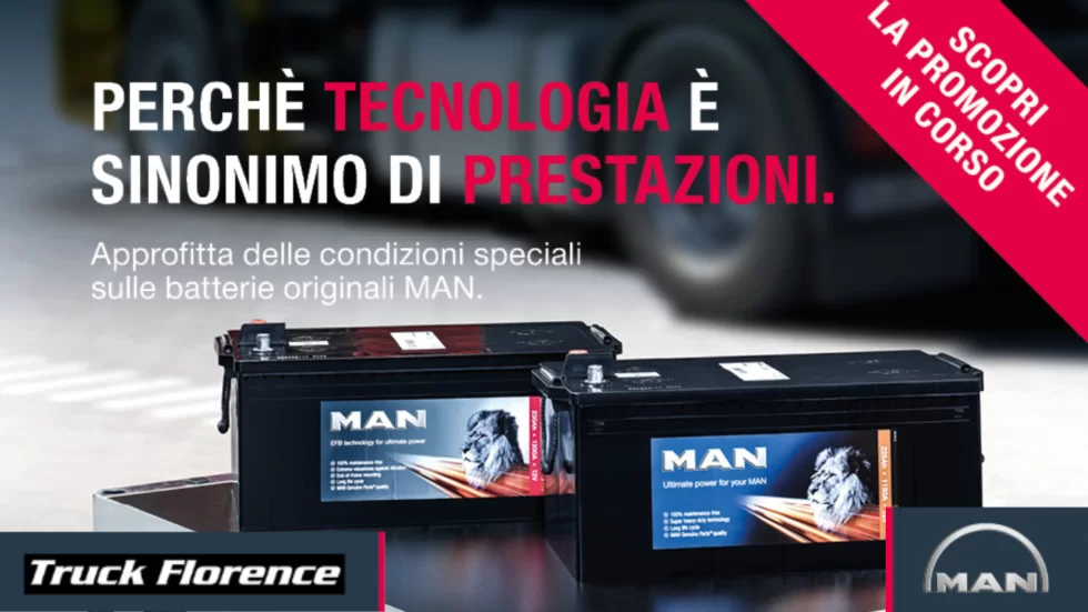 BATTERIE ORIGINALI MAN | PROMOZIONE OTTOBRE 2024